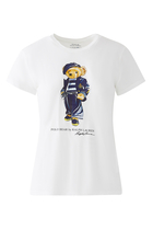 Beret Polo Bear Print T-Shirt